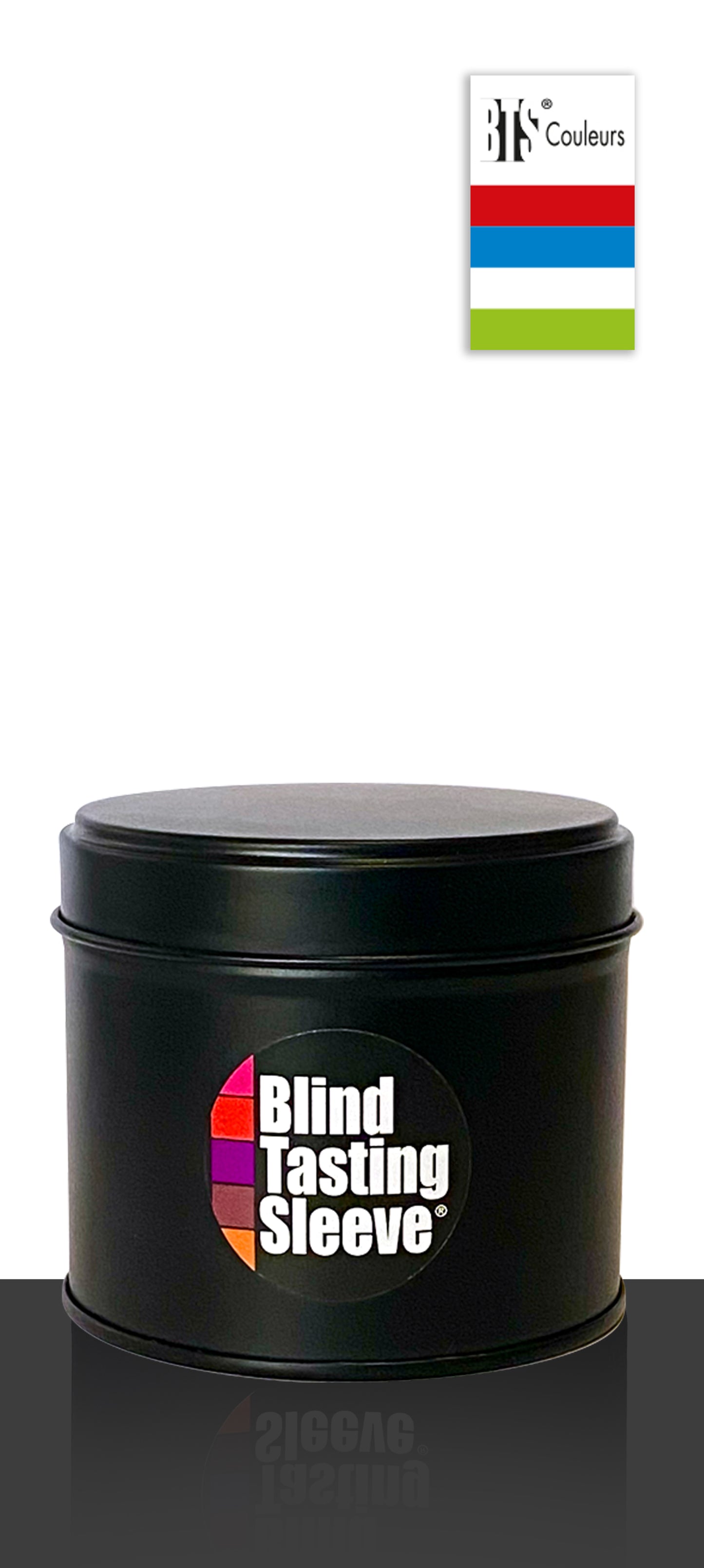 Boîte métallique noire 4 Blind Tasting Sleeve® 75 CL - Tutti