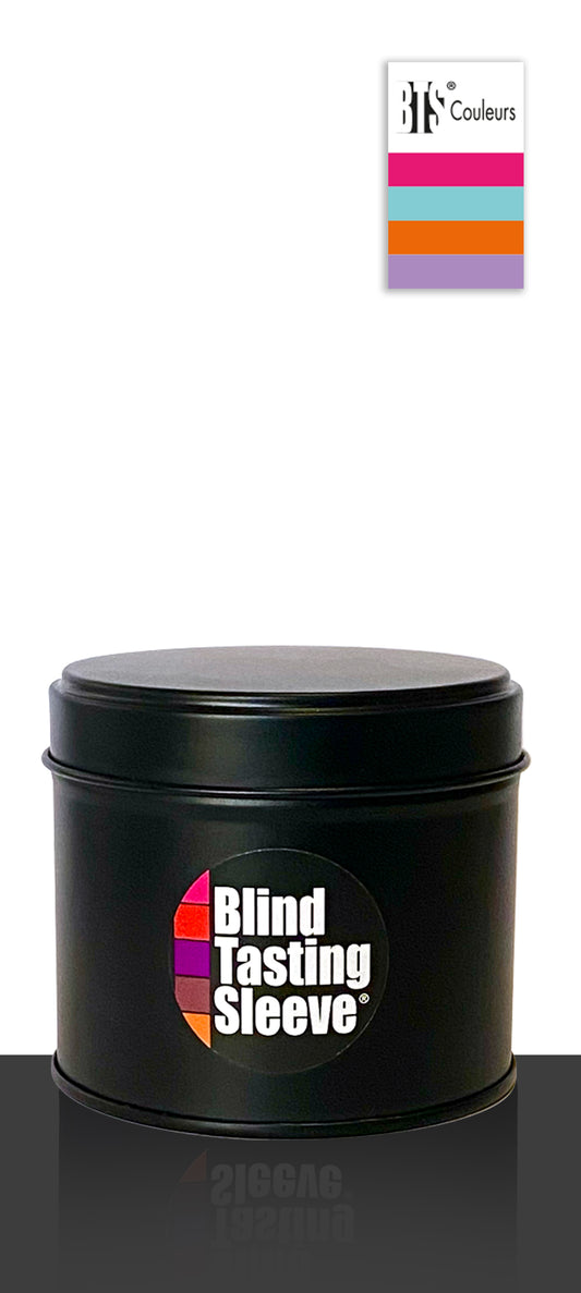 Boîte métallique noire 4 Blind Tasting Sleeve® 75 CL - Frutti