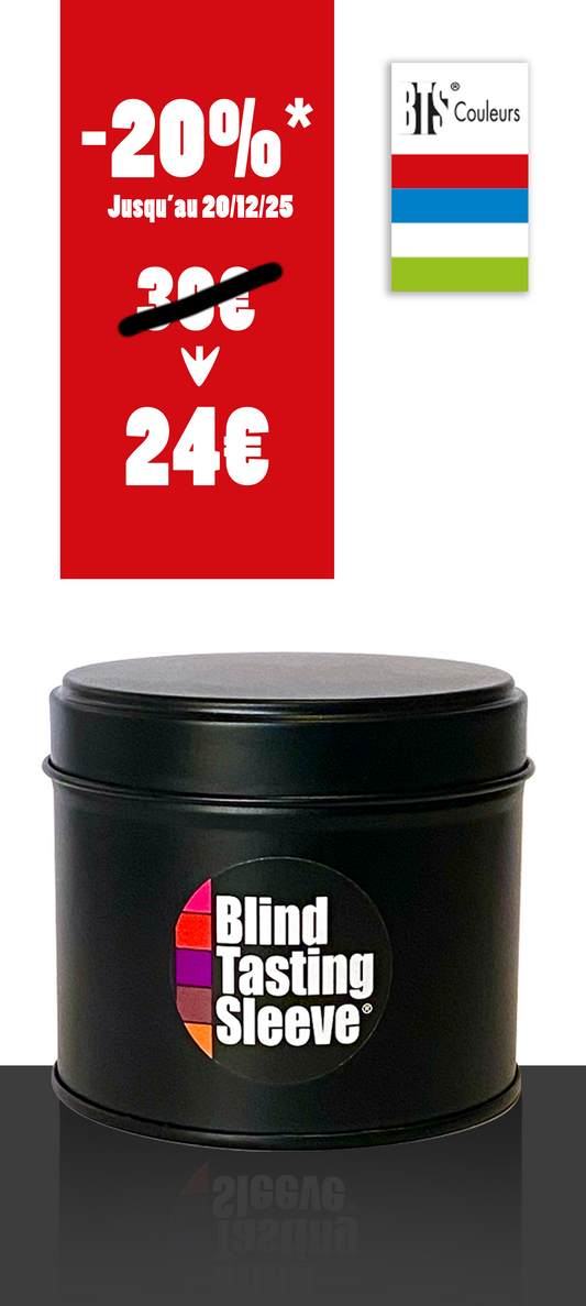 Boîte métallique noire 4 Blind Tasting Sleeve® 75 CL - Tutti